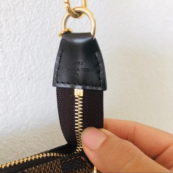 LOUIS VUITTON Eva Damier Ebene chain shoulder bag - Picture 4 of 8